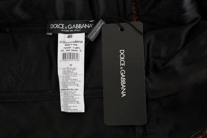 Dolce &amp; Gabbana Chic Brown Mini Sukienka Z Wełny Mieszanej