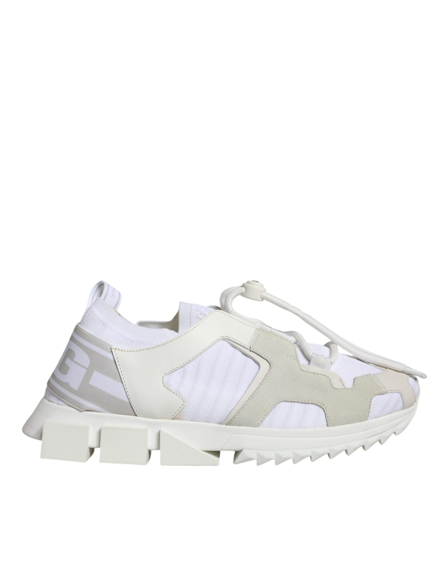 Dolce & Gabbana White Mesh Sorrento Trekking Sneakers Shoes