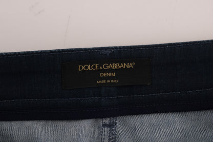 Spódnica mini Dolce &amp; Gabbana Chic Blue Denim