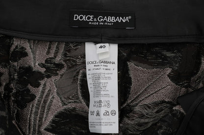 Dolce &amp; Gabbana Eleganckie szorty z wysokim stanem i brokatem