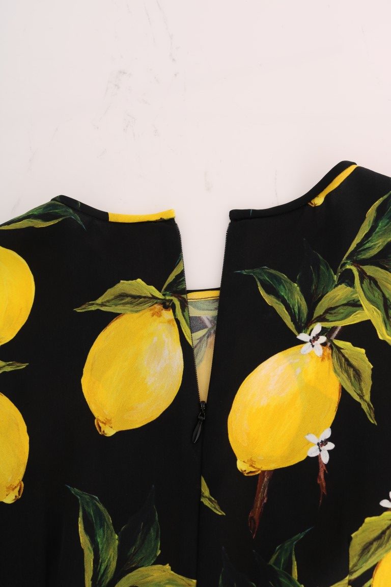 Bluzka jedwabna Dolce &amp; Gabbana Sicilian Lemon Print