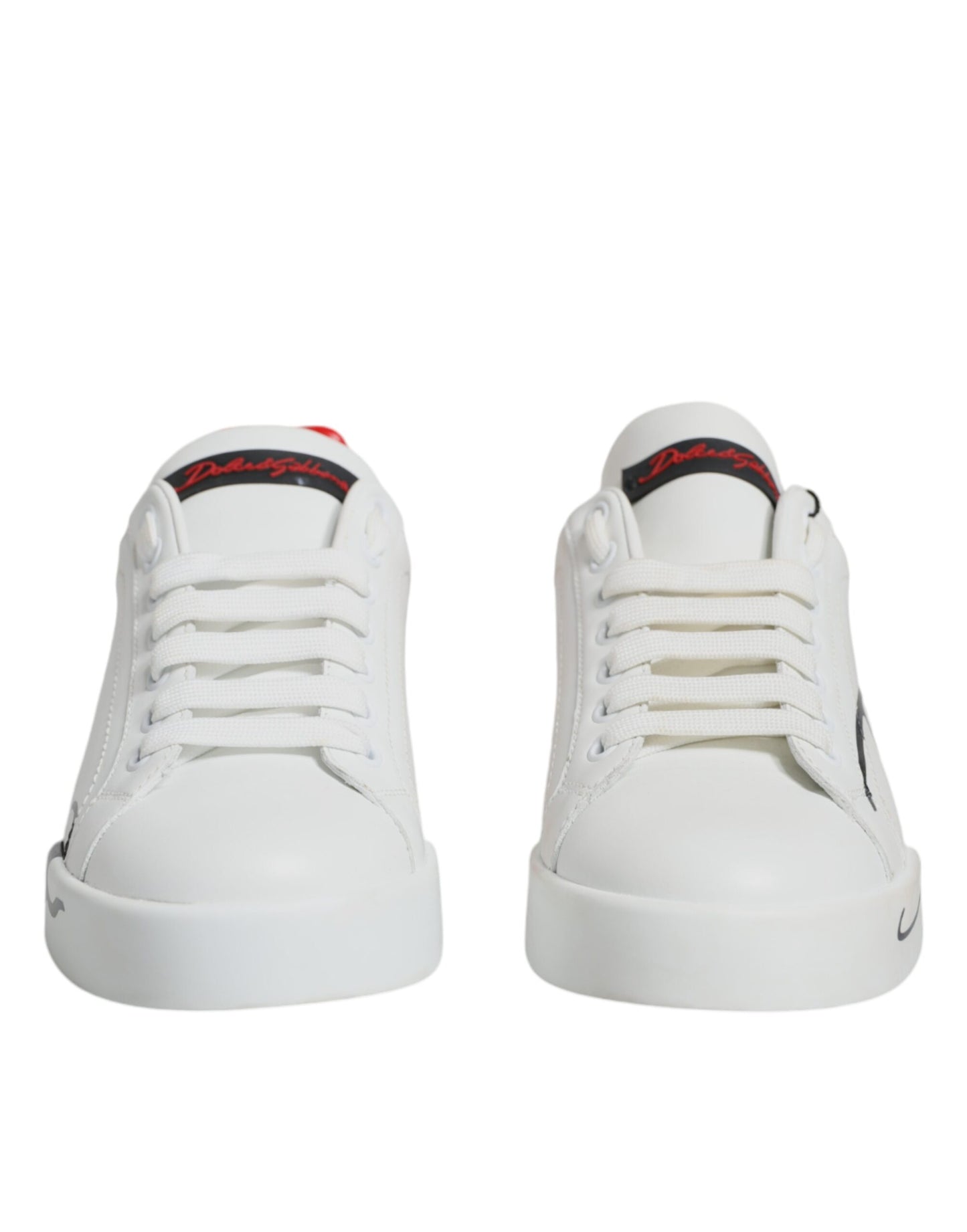 Biało-czerwone trampki Portofino Low Top