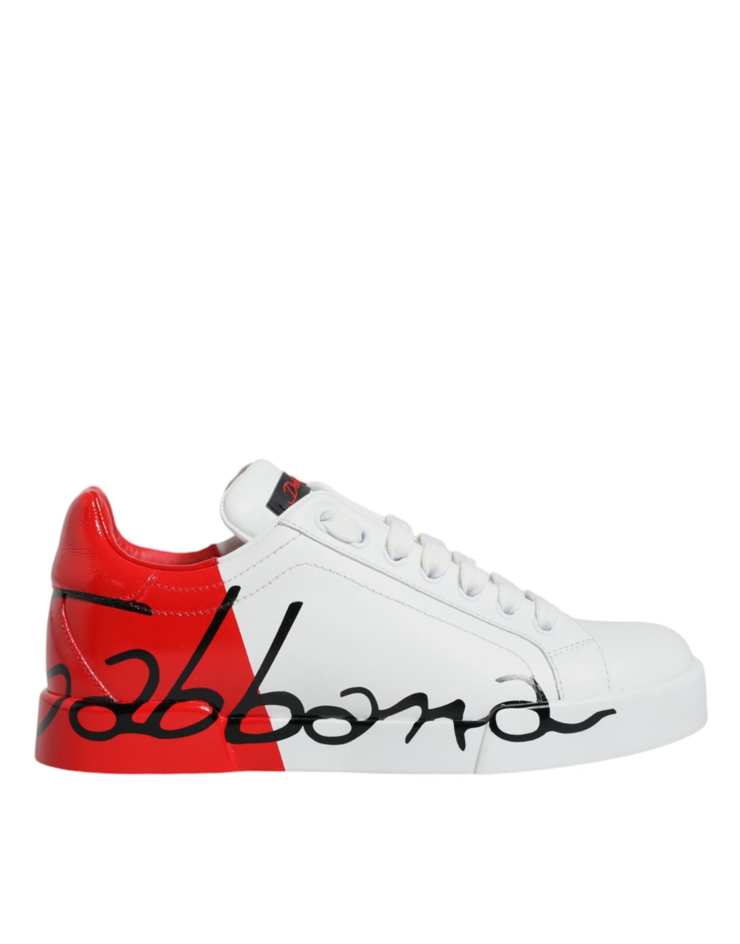 Biało-czerwone trampki Portofino Low Top