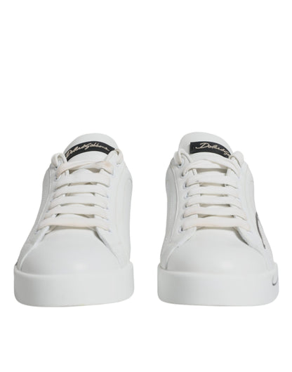 Biało-niebieskie trampki Portofino Low Top