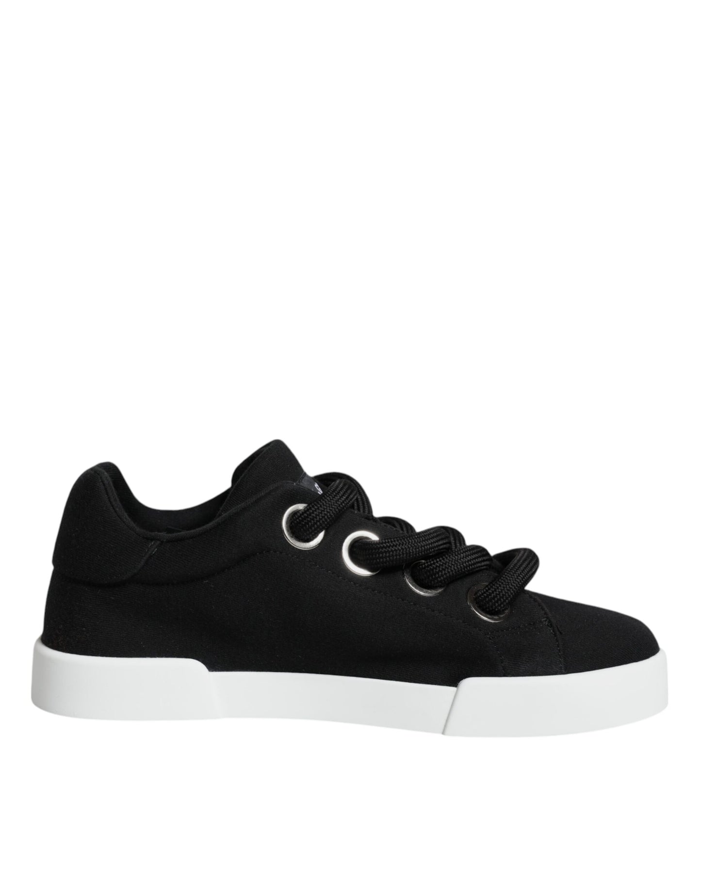 Czarno-białe trampki Portofino Low Top