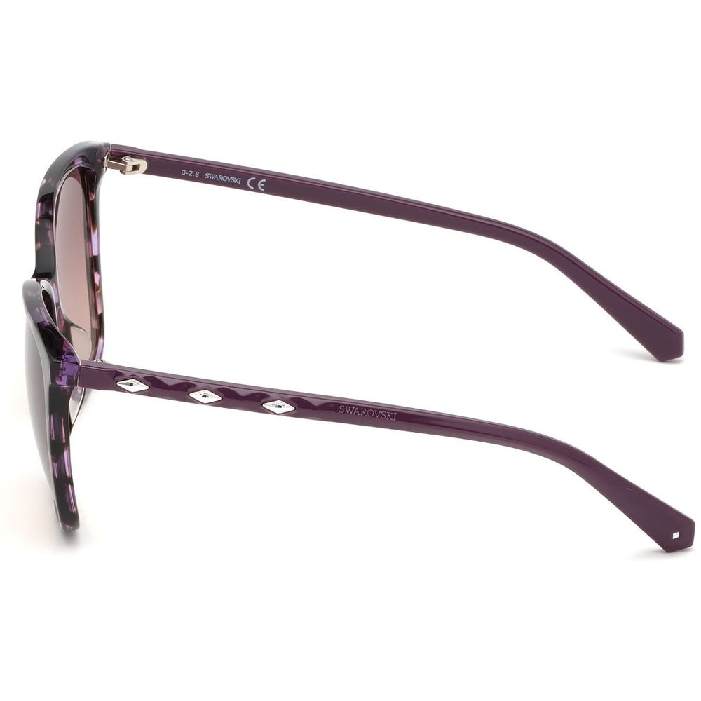 Swarovski Purple Plastic Sunglasses