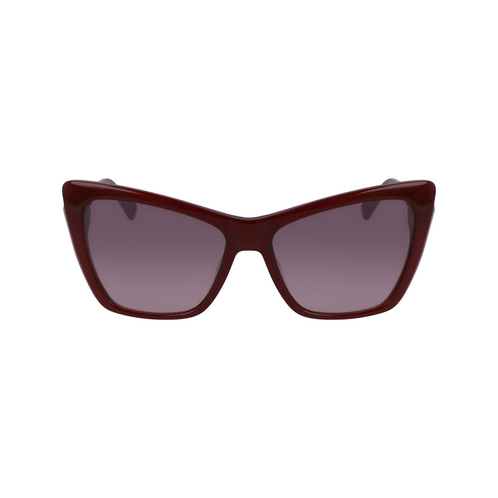 Longchamp Red Acetate Sunglasses