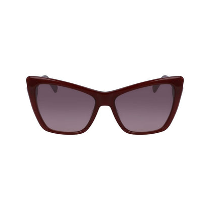 Longchamp Red Acetate Sunglasses