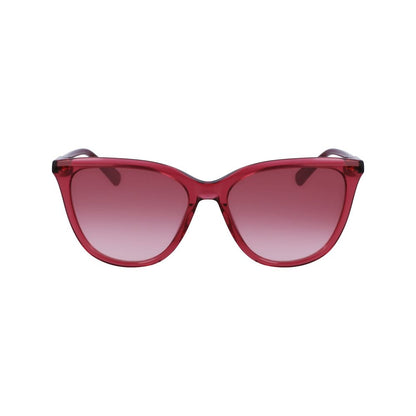 Longchamp Red Acetate Sunglasses