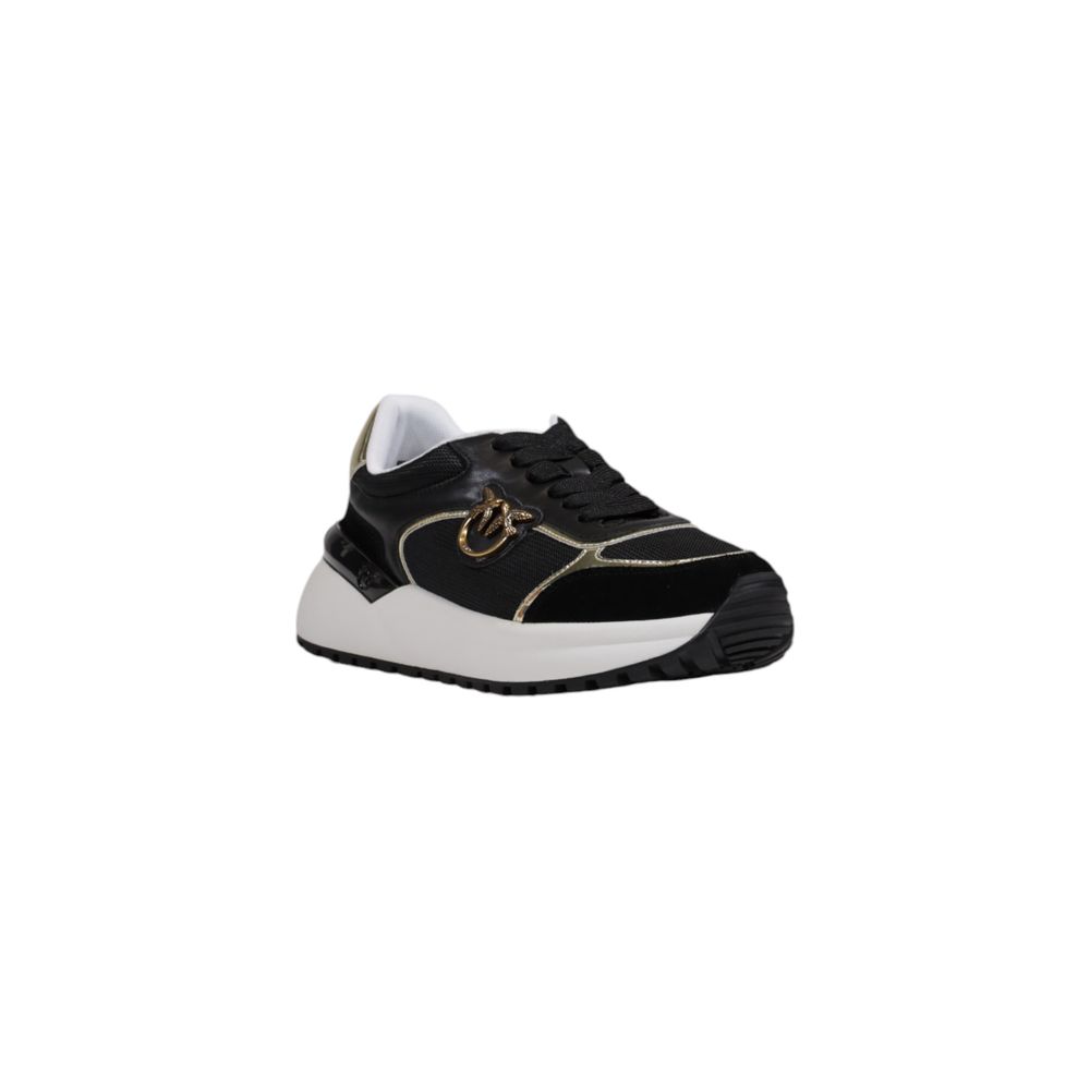 PINKO Black Leather Sneaker