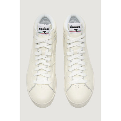 Diadora White Synthetic Leather Sneaker