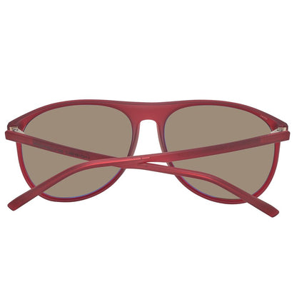 Burgundowe okulary przeciwsłoneczne unisex