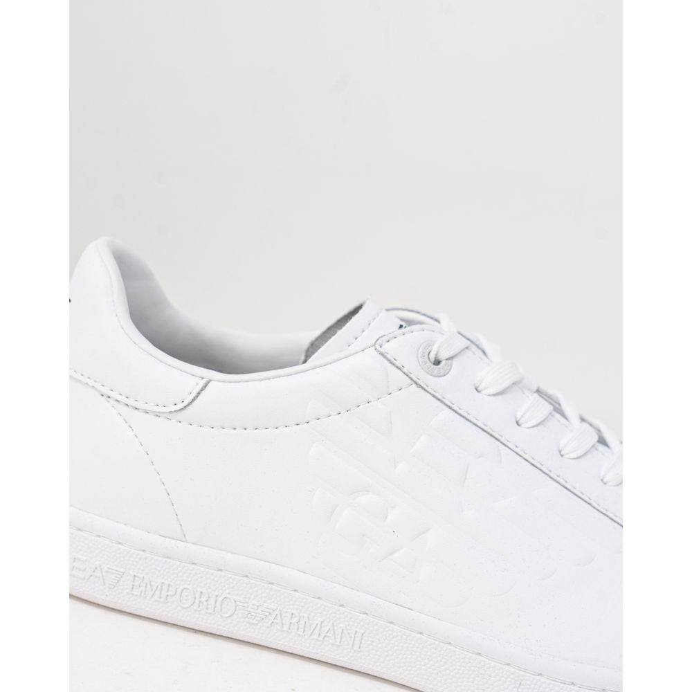 EA7 Emporio Armani White Polyethylene Sneaker