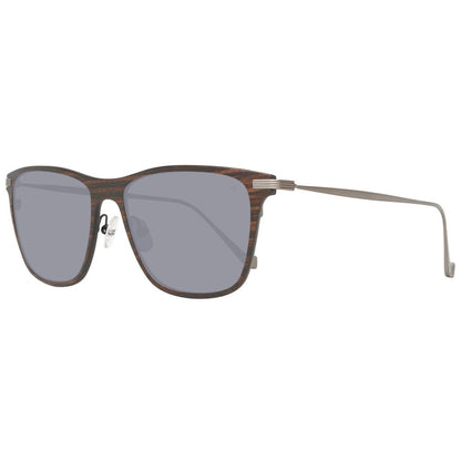 Hackett Gray Wood And Metal Sunglasses