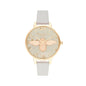 Olivia Burton Gray Synthetic Leather Watch