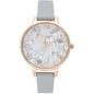 Olivia Burton Gray Synthetic Leather Watch