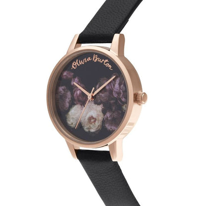 Olivia Burton Black Synthetic Leather Watch