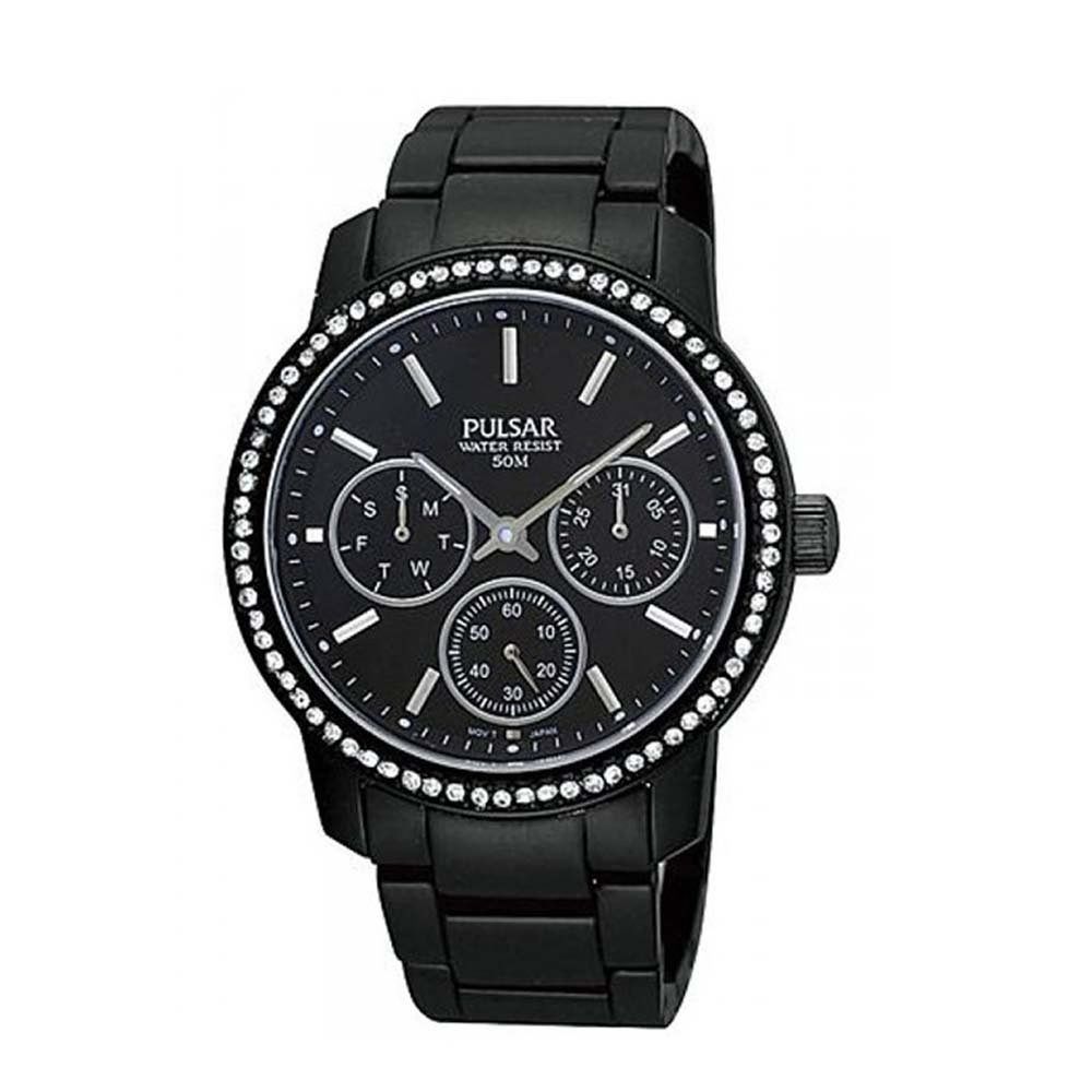 Pulsar Black Aluminium Watch