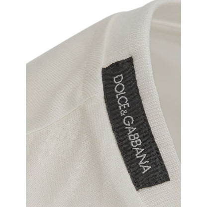 Dolce & Gabbana White Cotton Tops & T-Shirt