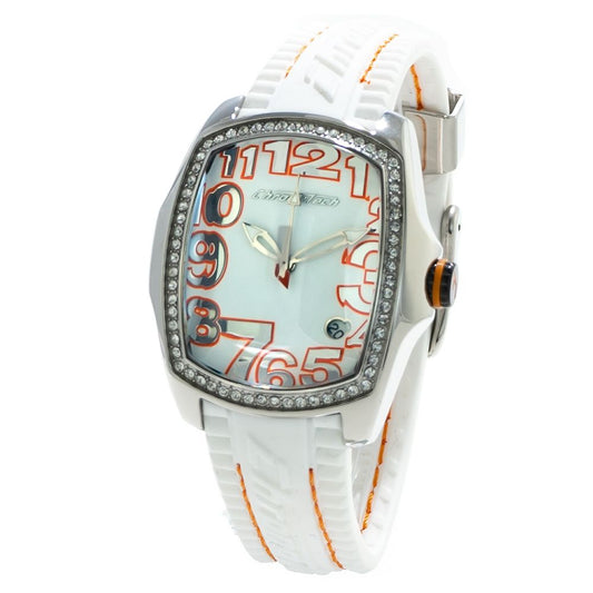 Chronotech White Rubber Watch