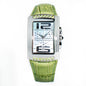 Chronotech Green Leather Watch