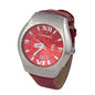 Chronotech Red Leather Watch