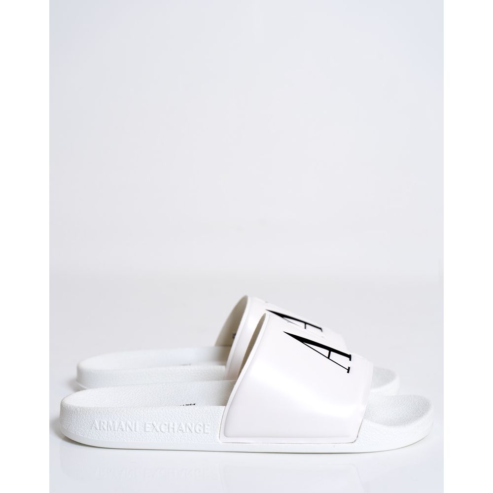 Armani Exchange White Polyethylene Sandal