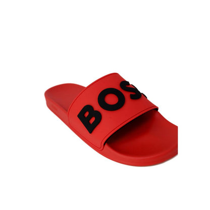 Hugo Boss Red Polyethylene Sandal