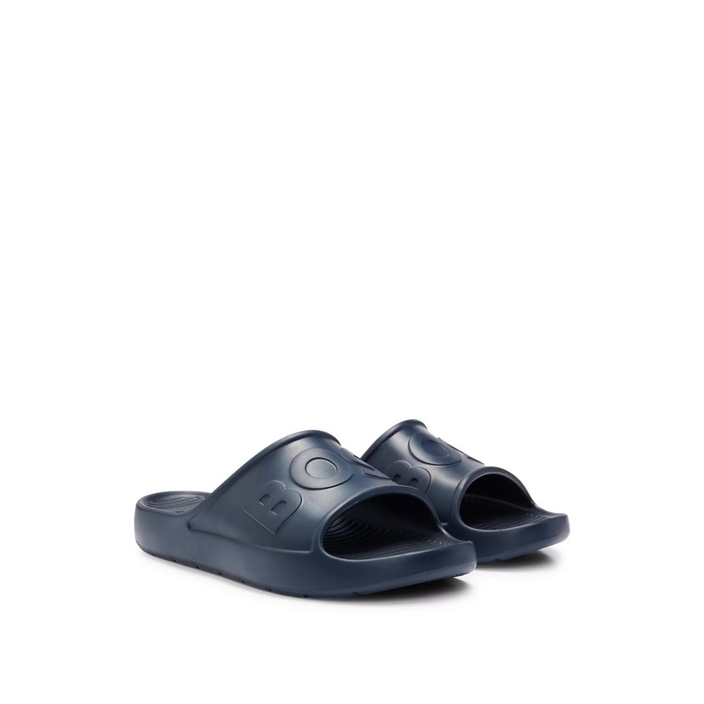 Hugo Boss Blue Rubber Sandal