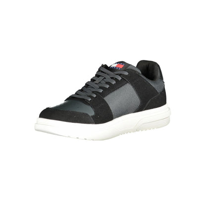 Tommy Hilfiger Black Polyester Sneaker