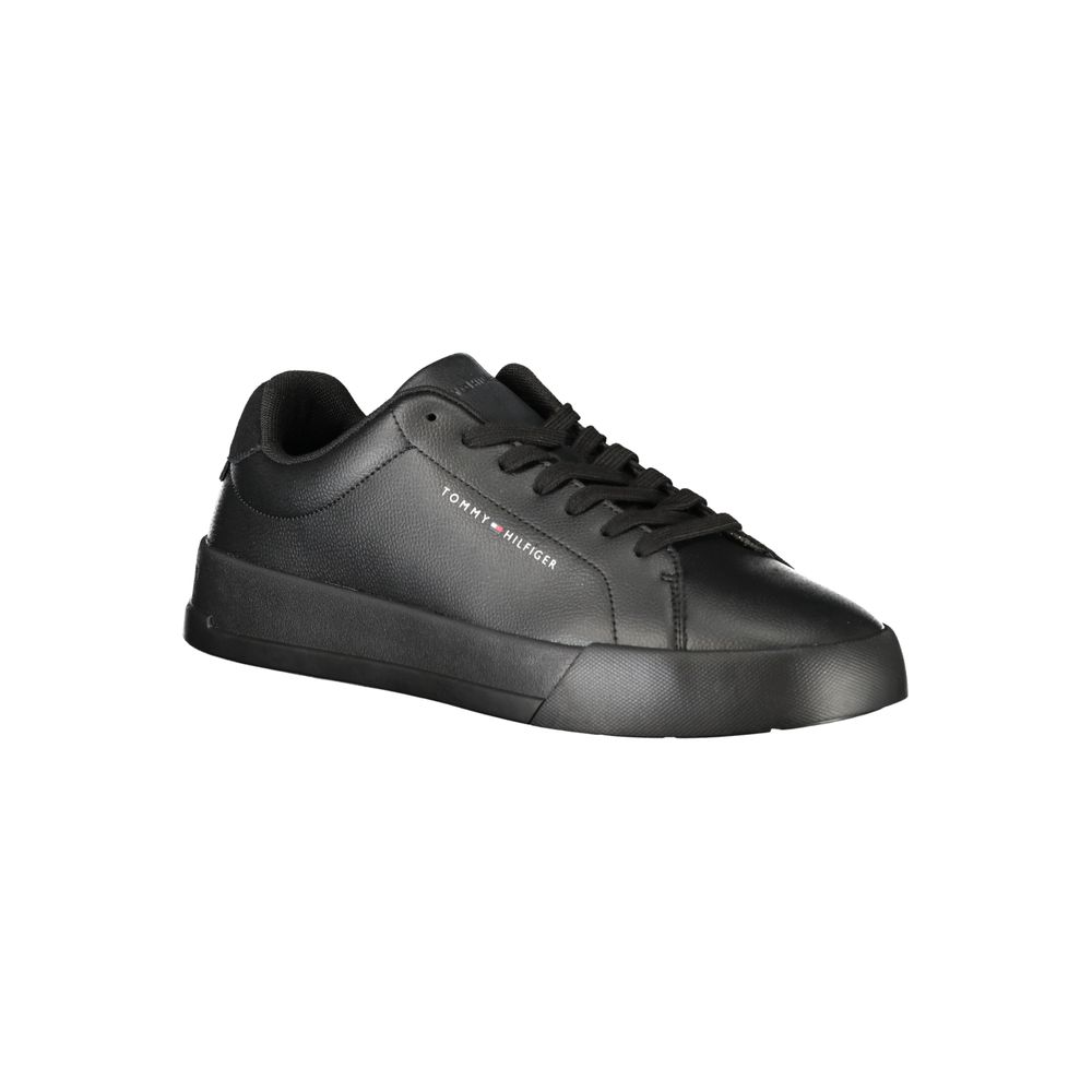 Tommy Hilfiger Black Polyester Sneaker