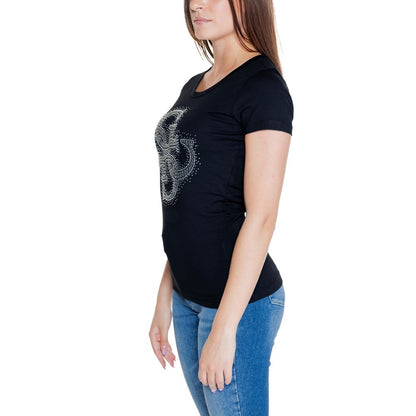 Guess Black Cotton Tops & T-Shirt