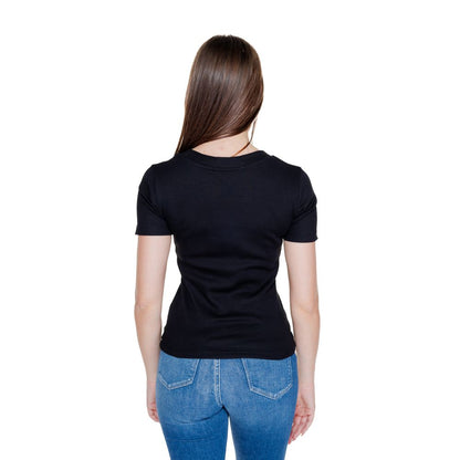 Calvin Klein Jeans Black Cotton Rigenerato Tops & T-Shirt