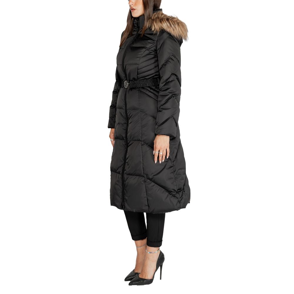 Guess Black Polyester Jackets & Coat