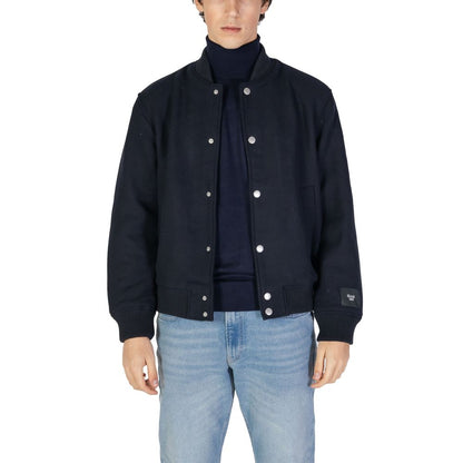 Gas Blue Polyester Jacket