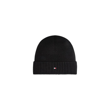 Tommy Hilfiger Black Cotton Hats & Cap