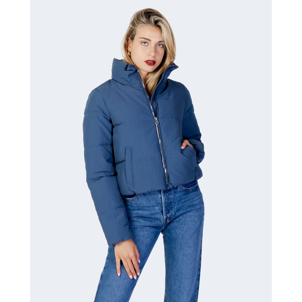 Only Blue Polyester Jackets & Coat