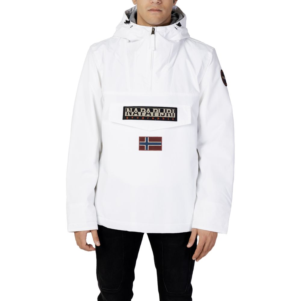 Napapijri White Nylon Jacket