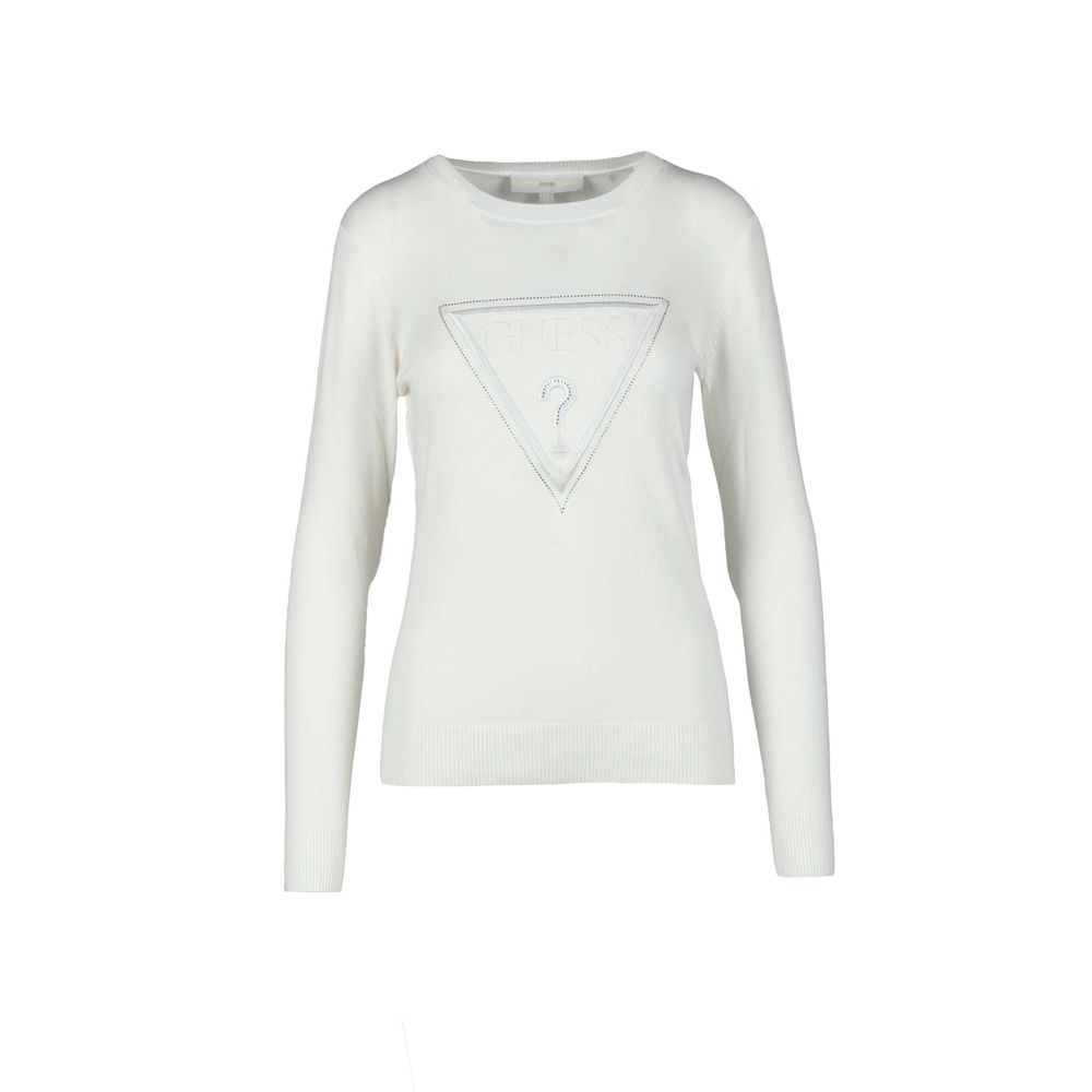 Guess White Viscose Tops & T-Shirt