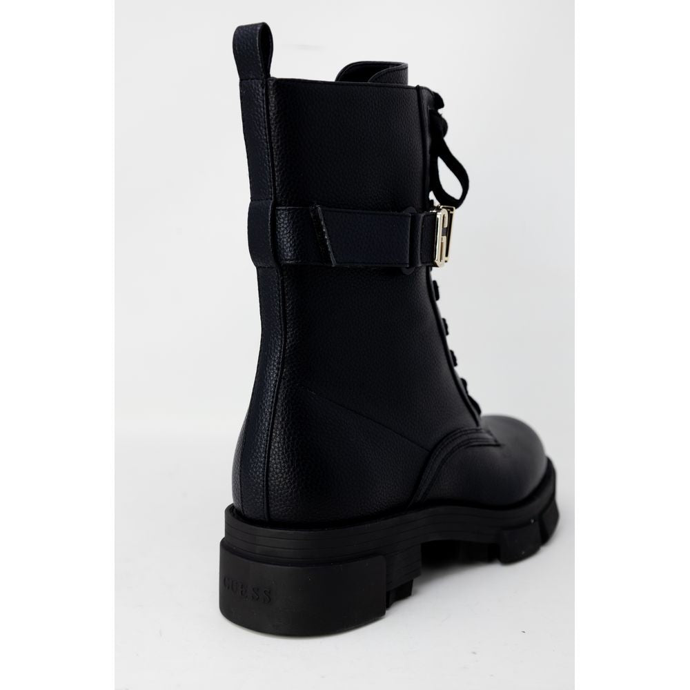 Guess Black Synthetic Leather Boot