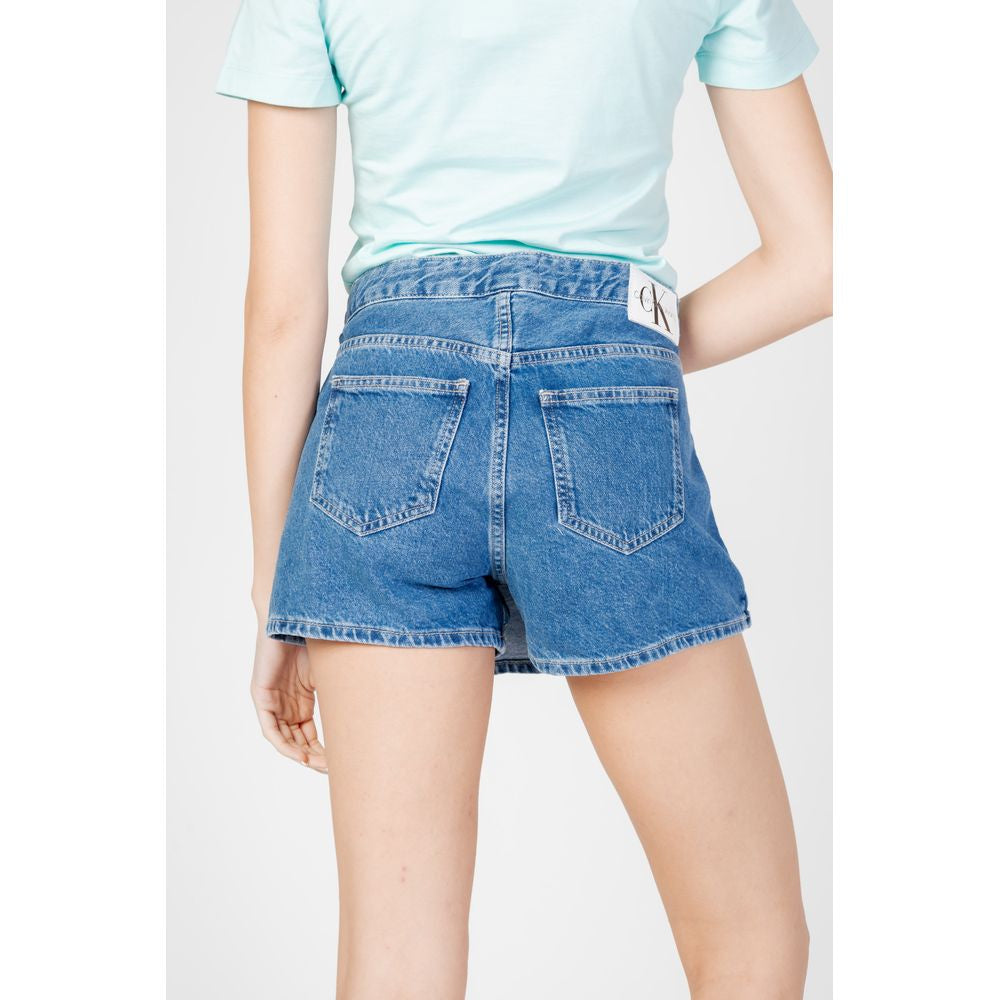 Calvin Klein Jeans Blue Cotton Short