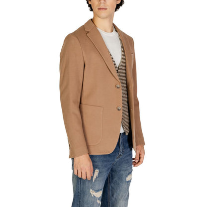 Gianni Lupo Beige Cotton Blazer