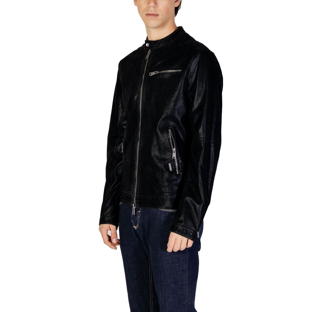 Gianni Lupo Black Cotton Jacket