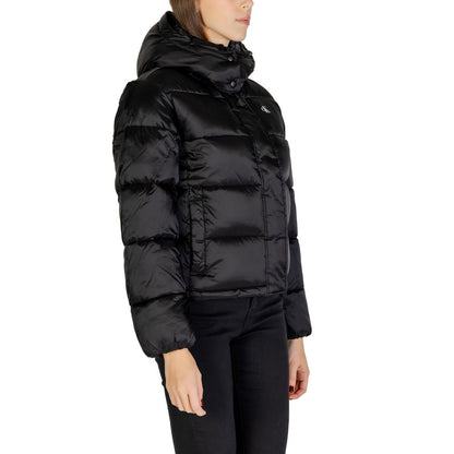 Calvin Klein Jeans Black Nylon Jackets & Coat