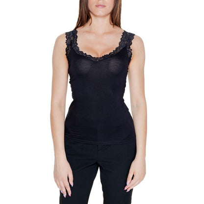 Vero Moda Black Viscose Tops & T-Shirt