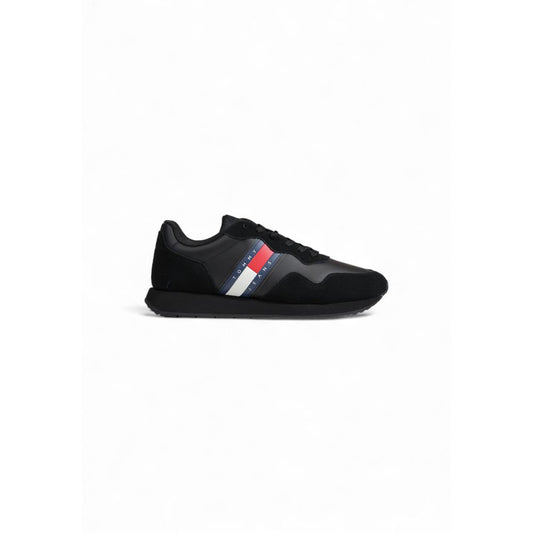 Tommy Hilfiger Jeans Black Suede Sneaker