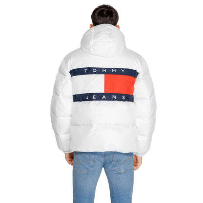 Tommy Hilfiger Jeans White Recycled Polyester Jacket