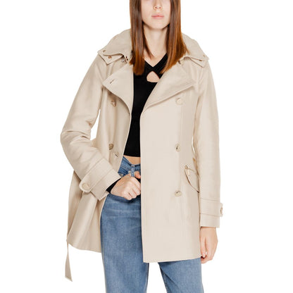 Morgan De Toi Beige Polyester Jackets & Coat