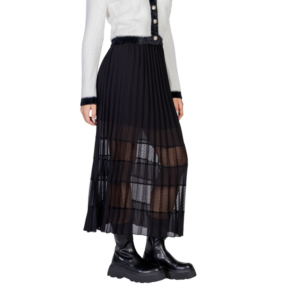 Morgan De Toi Black Polyester Skirt