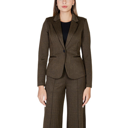 ICHI Green Polyester Suits & Blazer